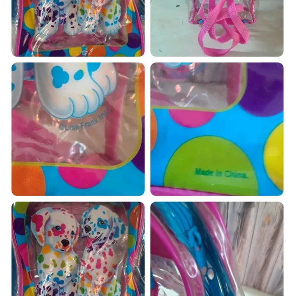 RARE Vintage Lisa Frank Spotty & Dotty Clear Vinyl Mini Backpack Bag. Dalmations Lisa Frank | Bags | Rare Vintage Lisa Frank Spotty Dotty  main image 4